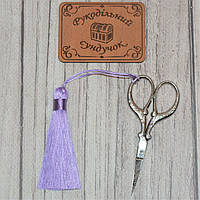 Китиця для ножиць 8 см (ніжно-бузкова)