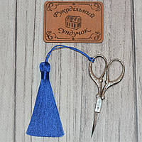 Китиця для ножиць 8 см (синя)