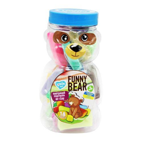 Набор для лепки "Funny Bear" с воздушным пластилином ТМ Lovin Toys Shop - фото 1 - id-p2046708261