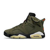 Кроссовки Nike Air Jordan Retro 6 Olive, Мужские кроссовки, найк джордан