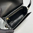 Жіноча чорна сумка Celine Triomphe medium Селін шкіра шкіряна класика класична маленька клатч, фото 7