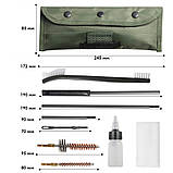 Набір для чищення зброї в чохлі Lesko GK13 12 предметів (10387-55749), фото 6