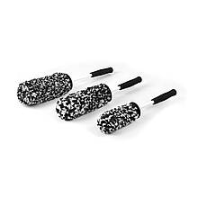 Набір мікрофібрових щіток для дисків 3 шт. - MaxShine Microfiber Wheel Brush 3-Piece Kit ч/б (704603)