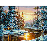 Картина по номерам на дереве "Зима" Toys Shop