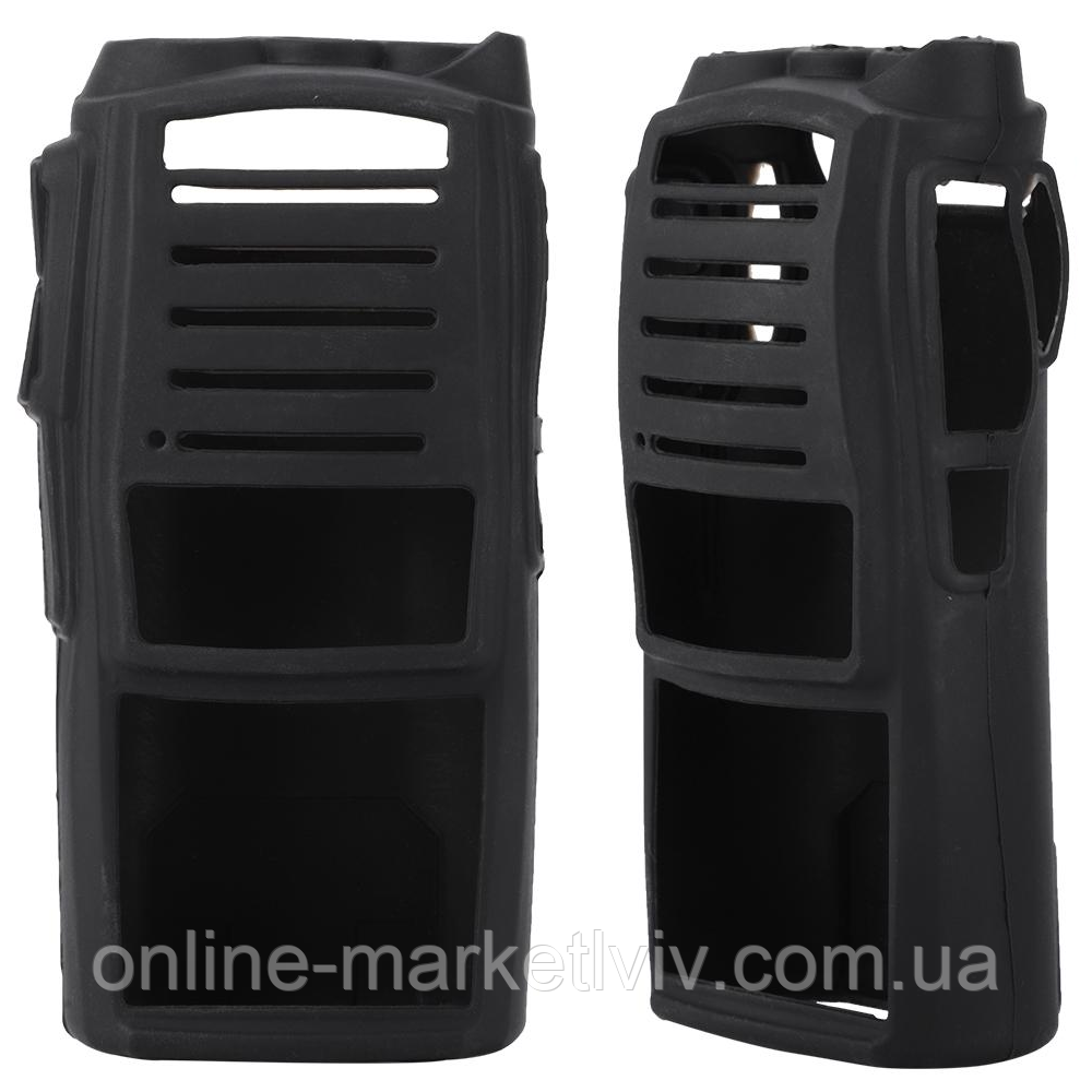 Силіконовий чохол для рації Baofeng UV 82, 11,5х6х3 см, Чорний / Захисний чохол для радіостанції
