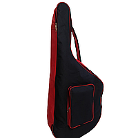Чехол для бандуры с утеплителем 10мм цвет черный с красным, перенос рюкзак, плече. ручка