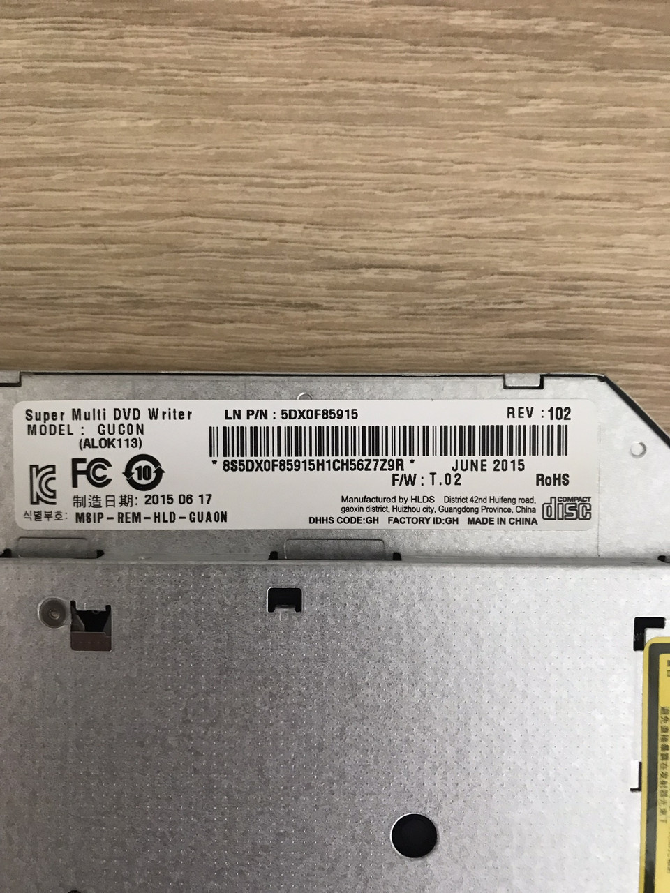 Привод dvd rom Multi DVD Writer Lenovo IdeaPad G7035 G7030 GUCON ALOK