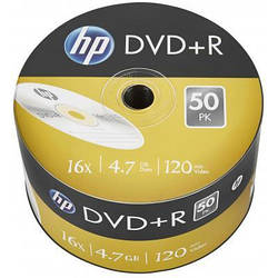 Диск DVD HP DVD+R 4.7GB 16X 50шт 69305/DRE00070-3 smart