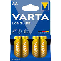 Батарейка Varta AA Longlife LR6 * 4 (04106101414) d