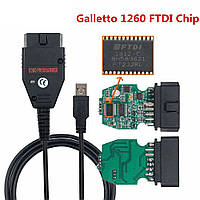 Программатор ЕБУ ECU Galletto 1260 OBDII на чипе FTDI