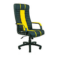 Качественное кресло руководителя поворотное с высокой спинкой Атлант Atlant Пластик Рич М1 Richman