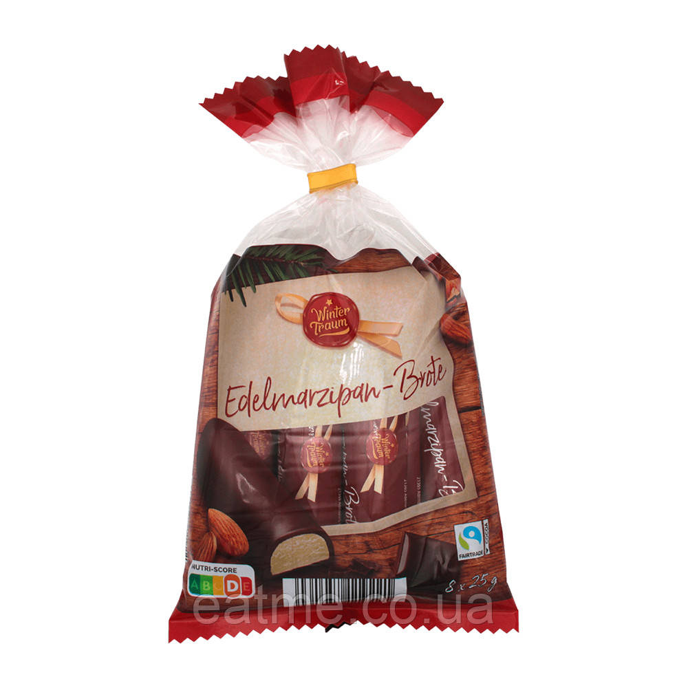 WINTERTRAUM Edelmarzipan-Brote Марципанові батончики в темному шоколаді 200g