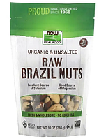 Бразильский орех Now Foods Raw Brazil Nuts сырой, цельный, несоленый, 284г.