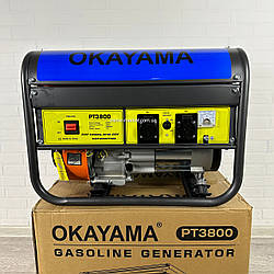 Бензогенератор OKAYAMA 3,8 кВт PT-3800 з мідною обмоткою. 47 кг!