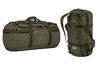 Сумка-рюкзак тактическая вещевая водозащитная Highlander Storm 90L Olive (DB124-OG) Фурнитура Duraflex® 92745