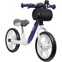 Двухколесный беговел велобег велосипед Lionelo Arie INDYGO для детей от 2-х лет с сумкой синий