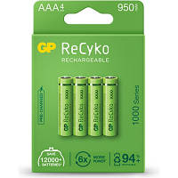 Акумулятор Gp AAA 950mAh ReCyko (1000 Series, 4 battery pack) (100AAAHCE-EB4 / 4891199186585) b