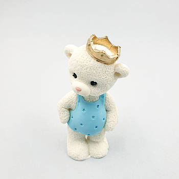 Шоколадна фігурка Ведмедик білий у короні