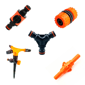 Фитинги и аксессуары к шлангам для полива