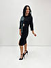 Сукня міді з екошкірою "Martina"| Норма і батал, фото 10