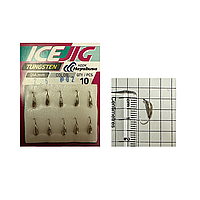 Мормишка Intech Ice Jig Рижский банан з петелькою 0,49г L-7мм(10шт) (№02 срібло)