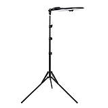 Кільцева світлодіодна лампа HQ-19NS 47см зі штативом 2м пультом сумкою та 3 тримачами LED лампа для фото, фото 7