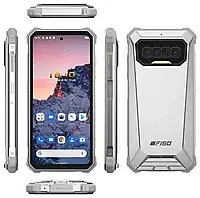 Смартфон Oukitel F150 R2022 8/128GB Silver, 8300МА, NFC, IP68, 4G, 64+20+2/16Mп, 6.78" IPS, 2SIM