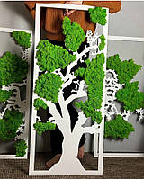 Картина дерево из стабилизированного мха в стиле лофт 81*110 см