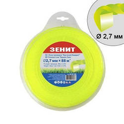 Жилка косильна Зеніт плетена "Кручений квадрат" 2,7 мм х 88 м 40527088 smart