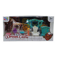 Игровой набор с каретой "Dream Castle" (бирзовый) Toys Shop
