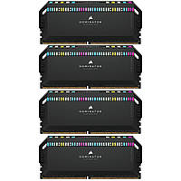 Модуль памяти для компьютера DDR5 64GB (4x16GB) 6200 MHz Dominator Platinum RGB Black Corsair