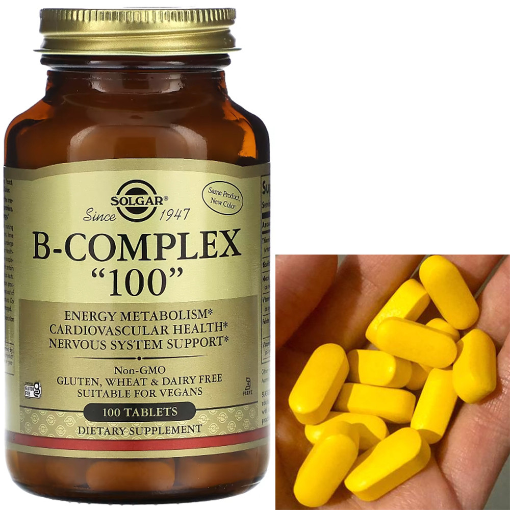 Комплекс вітамінів Б Солгар Solgar B-Complex 100 100 таб