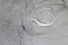 Чохол натяжний на кутовий диван плюшевий хутряний Venera сірий, фото 6