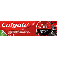 Зубная паста Colgate Max White Charcoal Optic White Отбеливающая с углем 75 мл (8718951250017) b