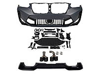 Передний бампер с диффузором ( Body Kit ) на BMW X3 G01 2022-2023 года ( стиль X3M F97 )