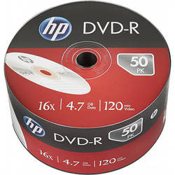 Диск DVD HP DVD-R 4.7GB 16X IJ PRINT 50шт 69302/DME00070WIP-3 smart