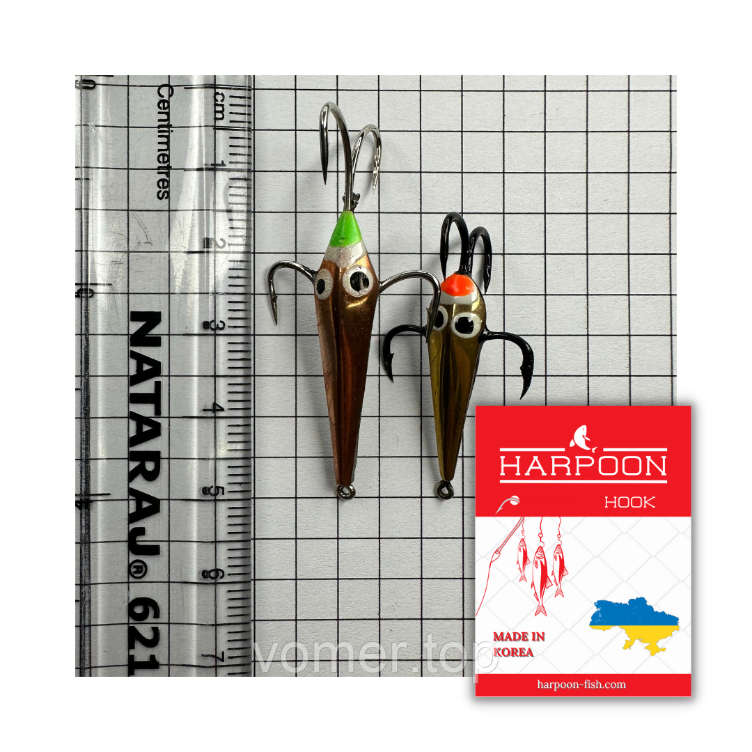 Блешня ЗИМОВА HARPOON 2 шт. MIX 2, фото 1