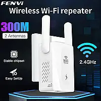 Ретранслятор WiFi 300 Мбіт/с Розширювач, підсилювач діапазону Wi-Fi репітер Wireless-N Wi-Fi Repeater