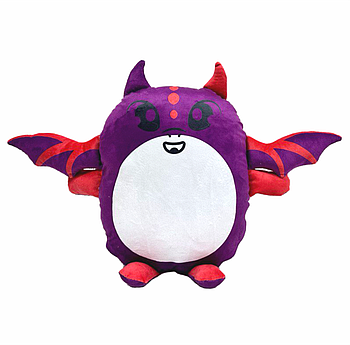 Подушка-іграшка "Дракончик фіолетовий 23201" плюшева з місцем для сублімації