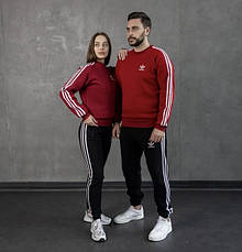 Комплект одягу чоловічий adidas утеплений із шапкою колір бордо, фото 3