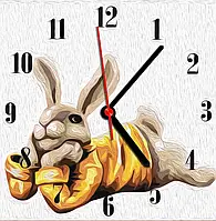 Часы-раскраска для детей Братец Кролик 30*30 см