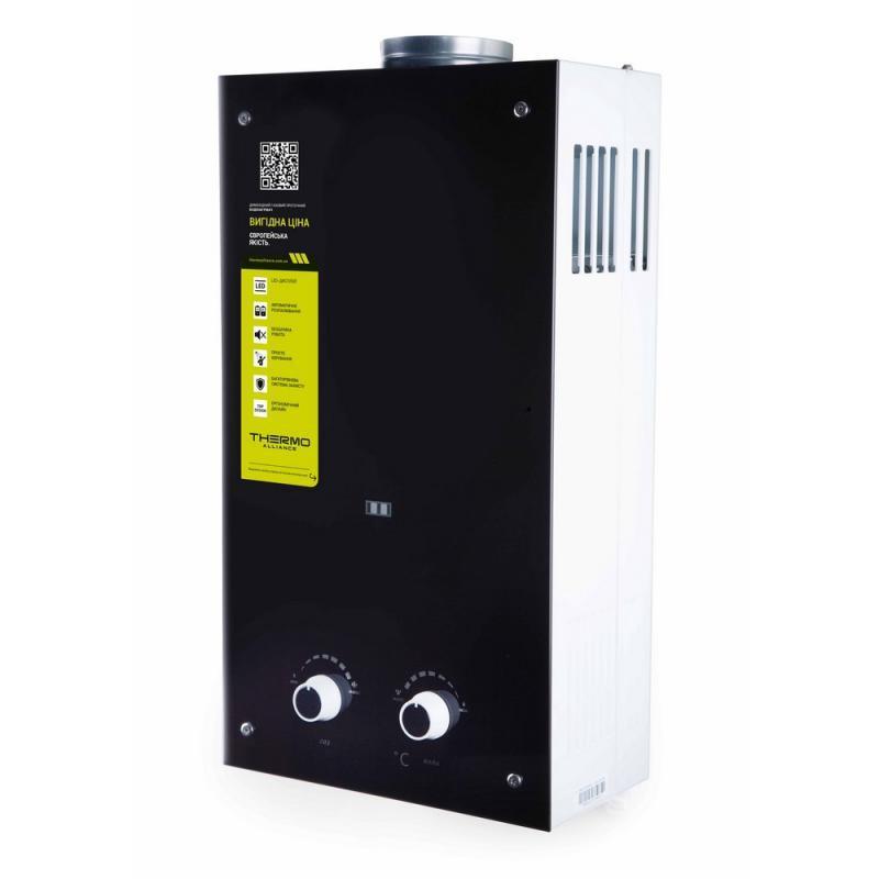 Газова колонка Thermo Alliance JSD20-10GD 10 л скло Black, фото 1