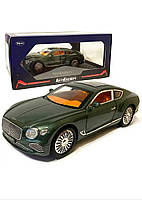 Машинка металева Bentley «АвтоЕксперт» Бентлі Лімузин зелений світло, звук 21*6*9 см