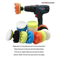 Полірувальні круги насадки на шуруповерт / дрель 20 шт - 75мм