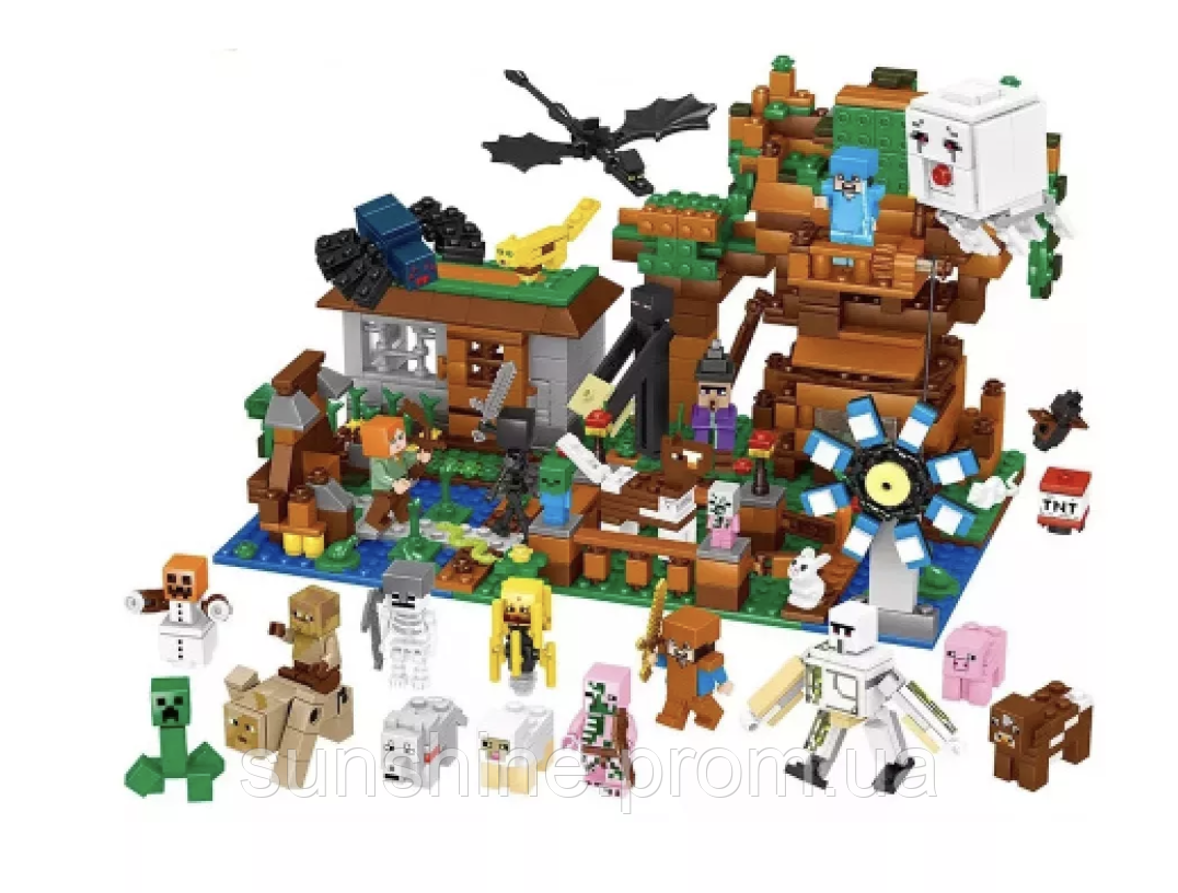 Великий конструктор Lego Minecraft Твій Світ 653 деталі , дитячий ...