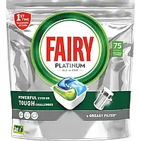 Капсулы для посудомойки Fairy Platinum All in One 75 шт