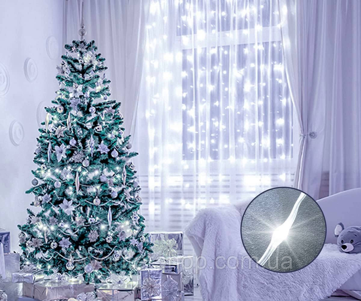 Гірлянда штора роса 2х2 (холодний білий)