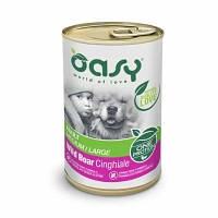 Консервы для собак OASY One Animal Protein ADULT Medium/Large с диким кабаном 400 г (8053017346175)