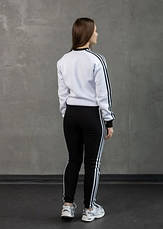 Чоловічий спортивний костюм фліс adidas із шапкою колір білий, фото 4