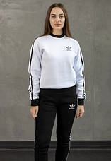 Чоловічий спортивний костюм фліс adidas із шапкою колір білий, фото 5